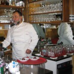 Chef at Swiss cafe in Guarda