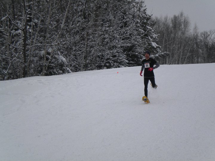 Michael Reneau makes the podium with a bronze finish in Cable's USSSA Dion Snowshoe Championships in 2011; also made the US Team. Watch for him at 2015's Eau Claire race